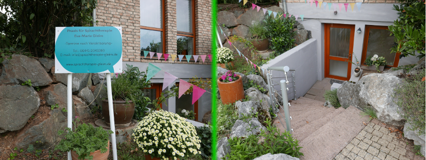 Außenansicht der Praxis